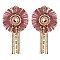 Trendy Rnd Tassel Earring W/ Chain Drop Tassels SLE1870