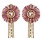 Trendy Rnd Tassel Earring W/ Chain Drop Tassels SLE1870