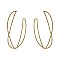 TWISTED TEXTURED METAL HOOP EARRINGS