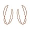 TWISTED TEXTURED METAL HOOP EARRINGS