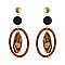 Fashionable Dangly Oval Fashion Earring SLE1889