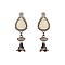 Trendy Squash Blossom Turquoise Earrings