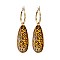 DANGLY LRG OVAL STONE EARRINGS