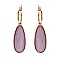 DANGLY LRG OVAL STONE EARRINGS