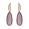 DANGLY LRG OVAL STONE EARRINGS