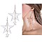 CLEAR STARS DROP EARRINGS