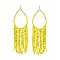 BEADS TASSEL OVAL FASHION EARRINGS