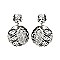 SNAKE SKIN ROUND FASHION EARRINGS