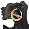 BABYGIRL METAL BAMBOO HOOP EARRINGS