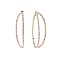 2-LINE RHINESTONE HOOP EARRINGS