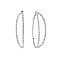 2-LINE RHINESTONE HOOP EARRINGS