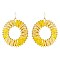 RAFFIA WRAP ROUND EARRINGS