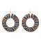 RAFFIA WRAP ROUND EARRINGS