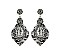 STONE ANIMAL PRINT DROP EARRINGS