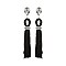 DANGLY TASSEL WITH STONES EARRINGS