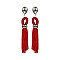 DANGLY TASSEL WITH STONES EARRINGS