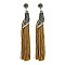 STONED DANGLY TASSEL EARRINGS