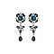 RHINESTONE DANGLY EARRINGS