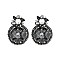RND GEMS FELT BACK DROP EARRINGS
