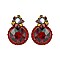RND GEMS FELT BACK DROP EARRINGS