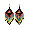 WESTERN SEEDBEAD DROP EARRING