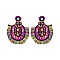 OVAL BEADED TASSESL EARRING