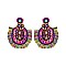 OVAL BEADED TASSESL EARRING