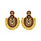 OVAL BEADED TASSESL EARRING