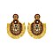 OVAL BEADED TASSESL EARRING