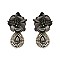 FLOWER WITH TEARDROP EARRING