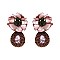 FLOWER WITH TEARDROP EARRING
