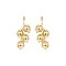 METAL BALL DROP POST EARRING