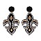 DANGLY FLEUR DE LIS EARRING