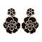 DANGLY BEAD AND SEQUIN FLOWER EARRING