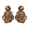 DANGLY BEAD AND SEQUIN FLOWER EARRING