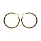 TEXTURED METAL HOOP EARRING