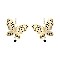 FISH HOOK BUTTERFLY DANGLY EARRING