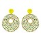 ROUND SEQUIN DROP EARRING