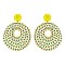 ROUND SEQUIN DROP EARRING