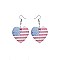 FLAG FISH HOOK EARRING