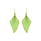 BEADED CURVED EARRING