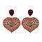 HEART DROP RHINESTONE EARRING