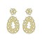 SEED BEADED TEARDROP EARRING