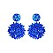 MULTI FLOWER DROP BEAD EARRING