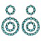 Fashionable Western Style Turquoise Earrings
