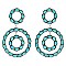 Fashionable Western Style Turquoise Earrings