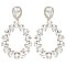 GLAM TEAR SHAPE HOOP EARRINGS