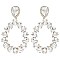 GLAM TEAR SHAPE HOOP EARRINGS