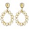 GLAM TEAR SHAPE HOOP EARRINGS
