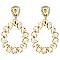 GLAM TEAR SHAPE HOOP EARRINGS